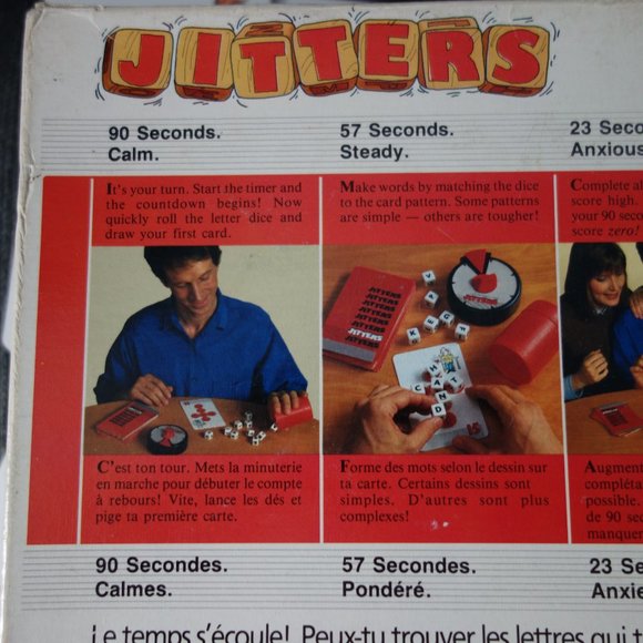 Vintage Milton Bradley Jitters Word Game - Picture 12 of 13